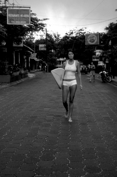 Woman Surfer in Costa Rica